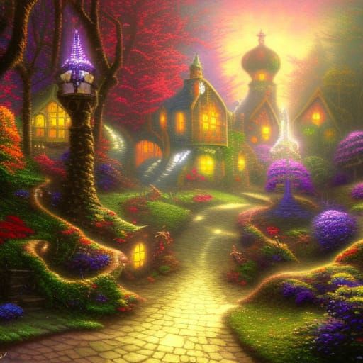 Whimsical Fairy Wonderland in Baroque Style