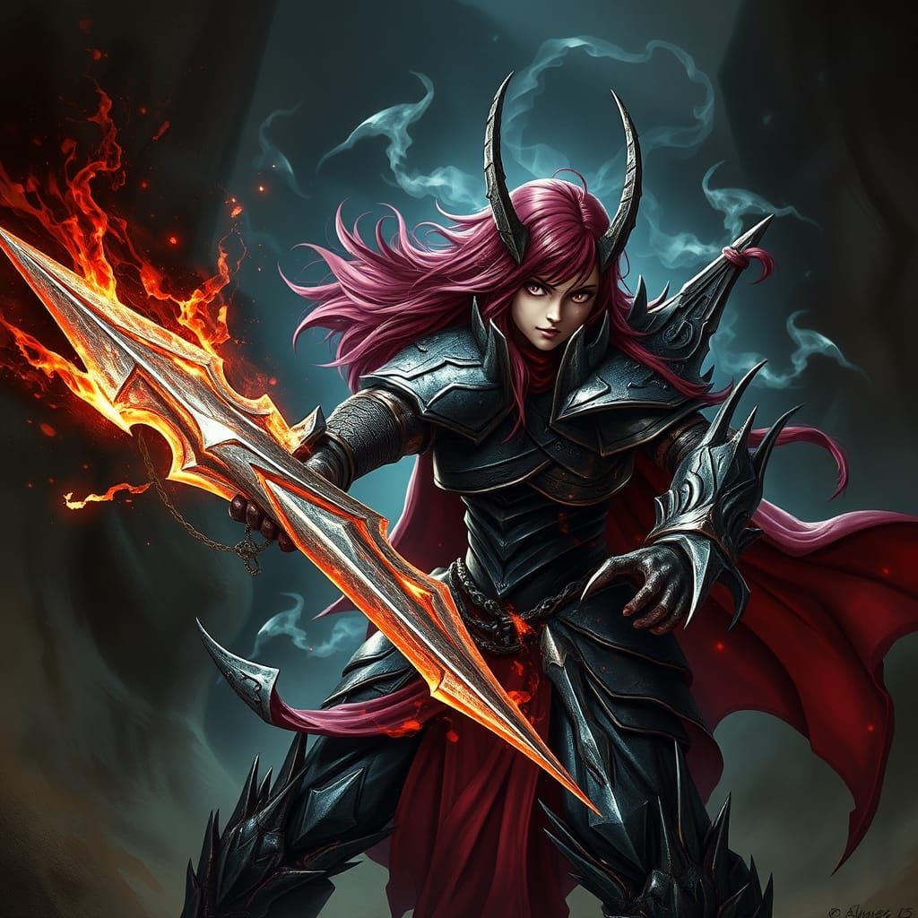 Erza Scarlet: Shardbinder in Ominous Battle Armor