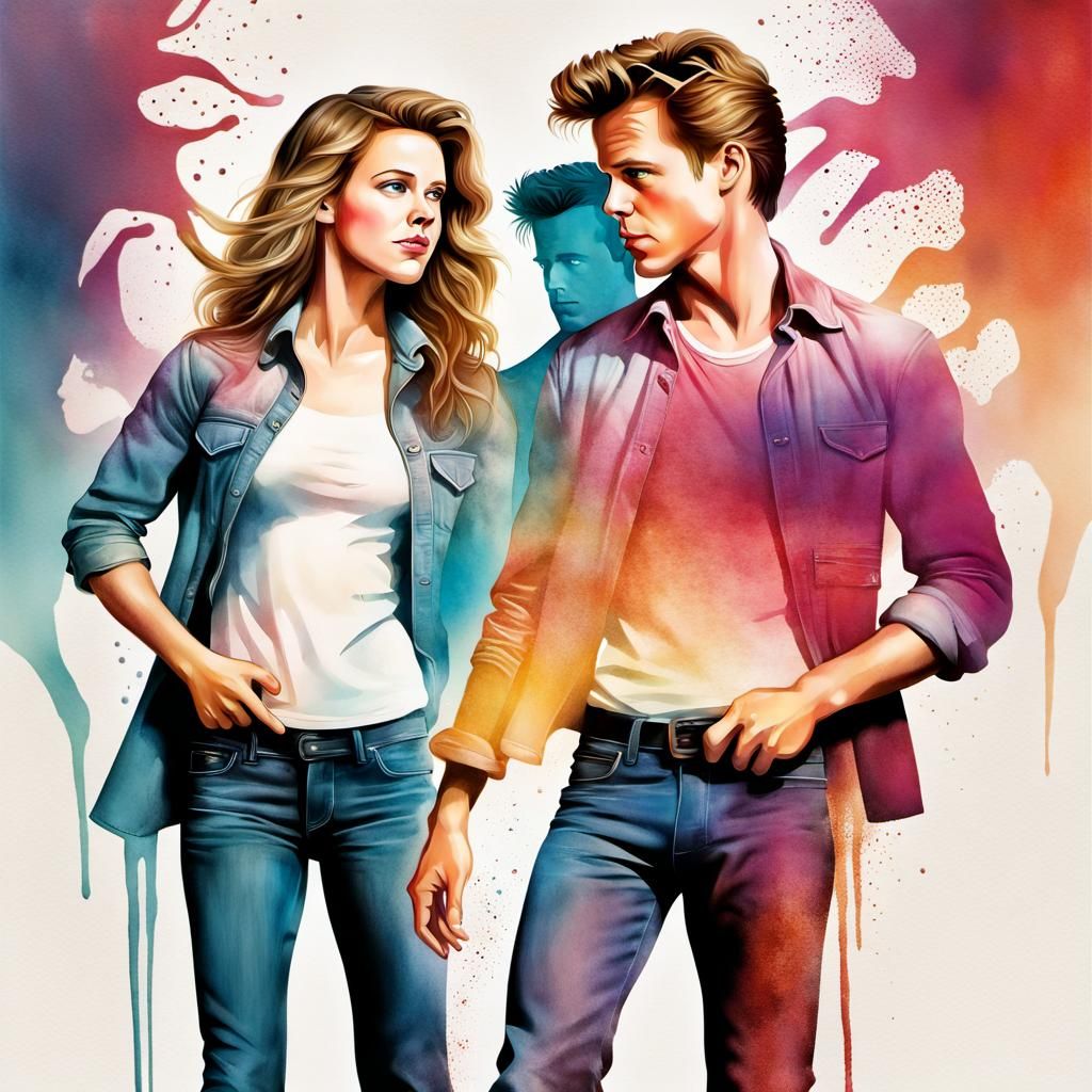 Footloose Comedy Poster in Watercolor Style