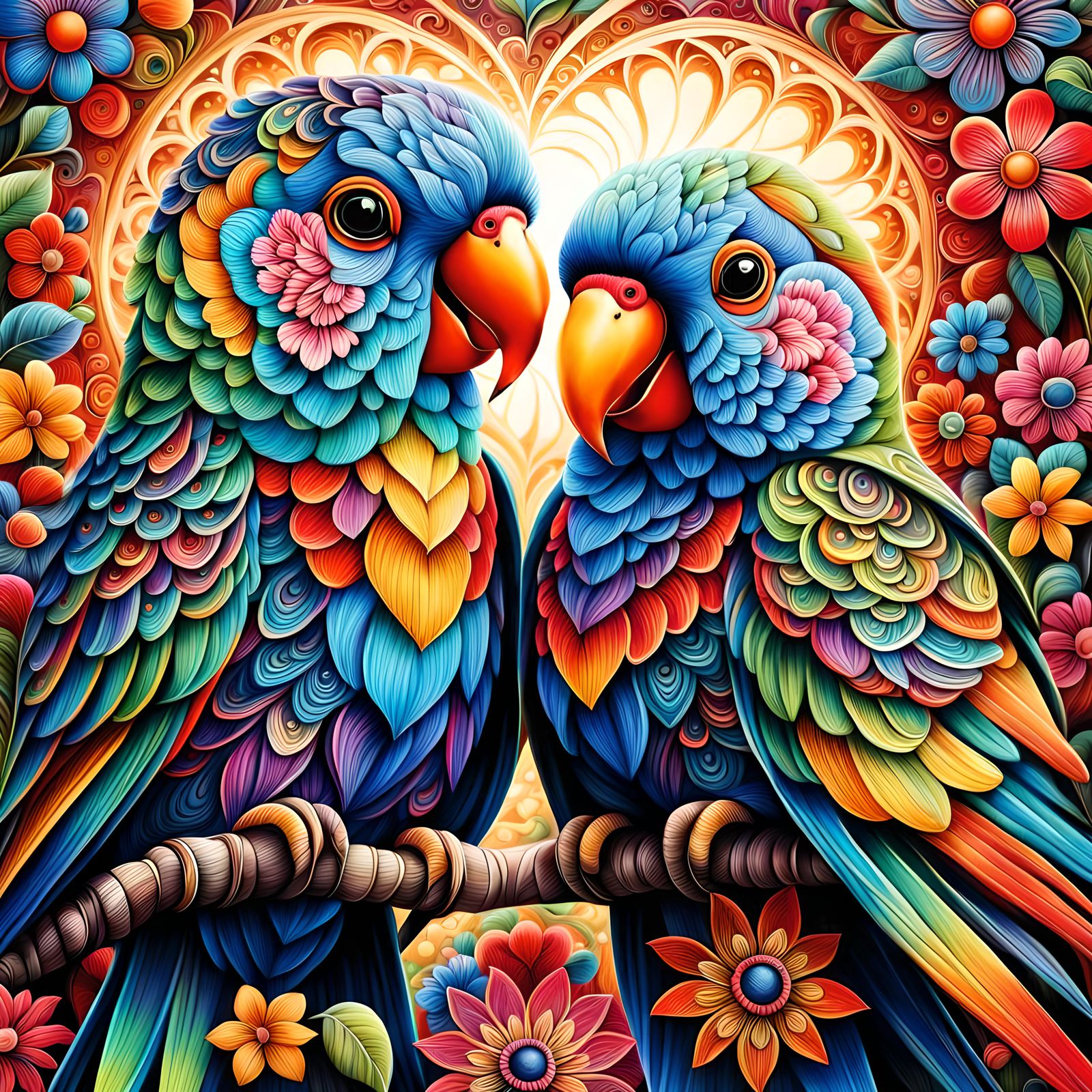 Loveliest Love Birds