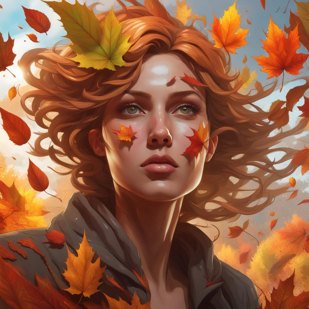 Mother Nature Obscured by Autumn Tornado: Concept Art