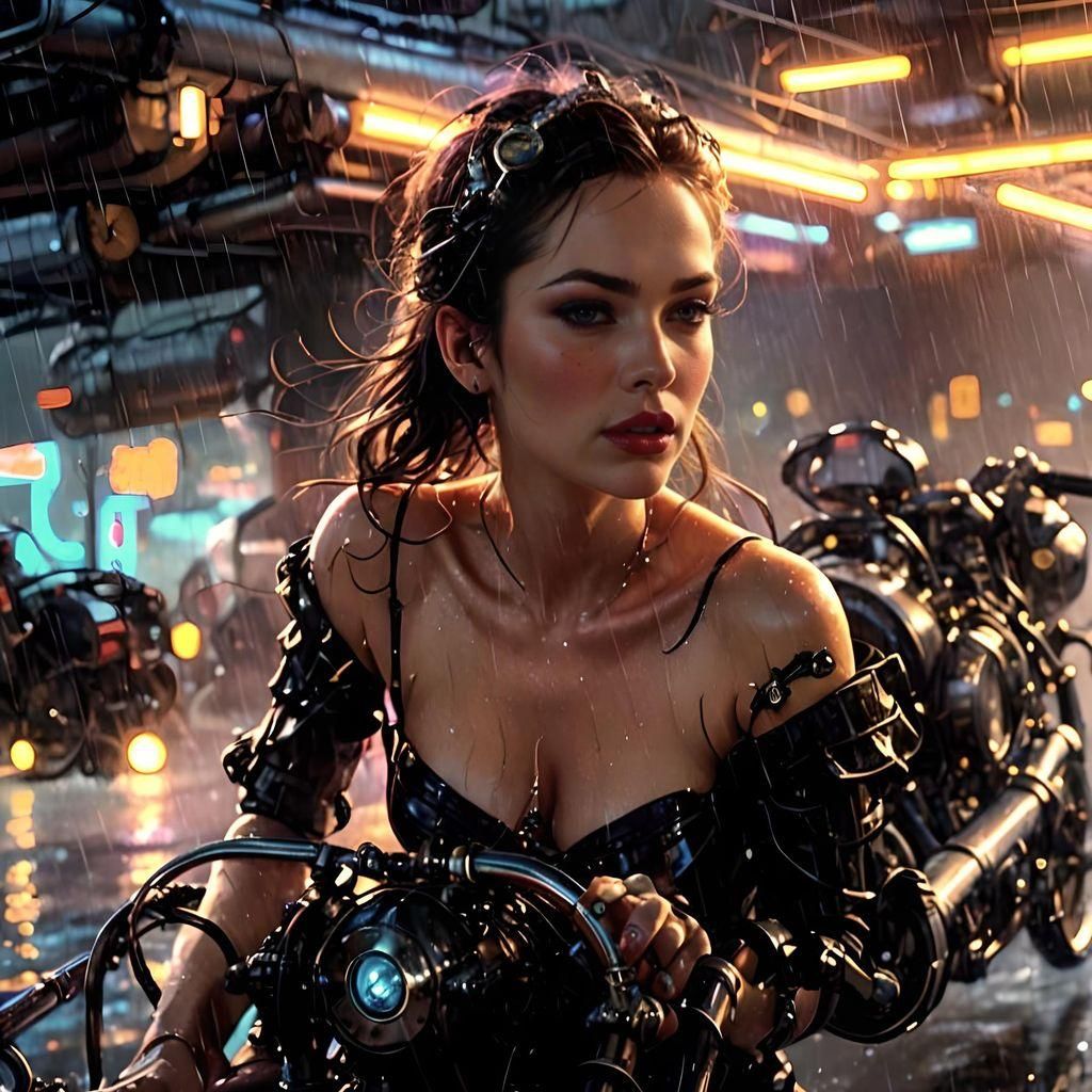 Voluptuous Woman: Detailed Matte Painting