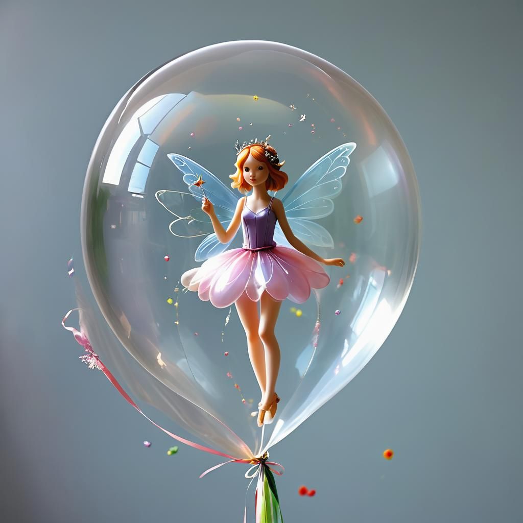 Fairy Inside Transparent Balloon