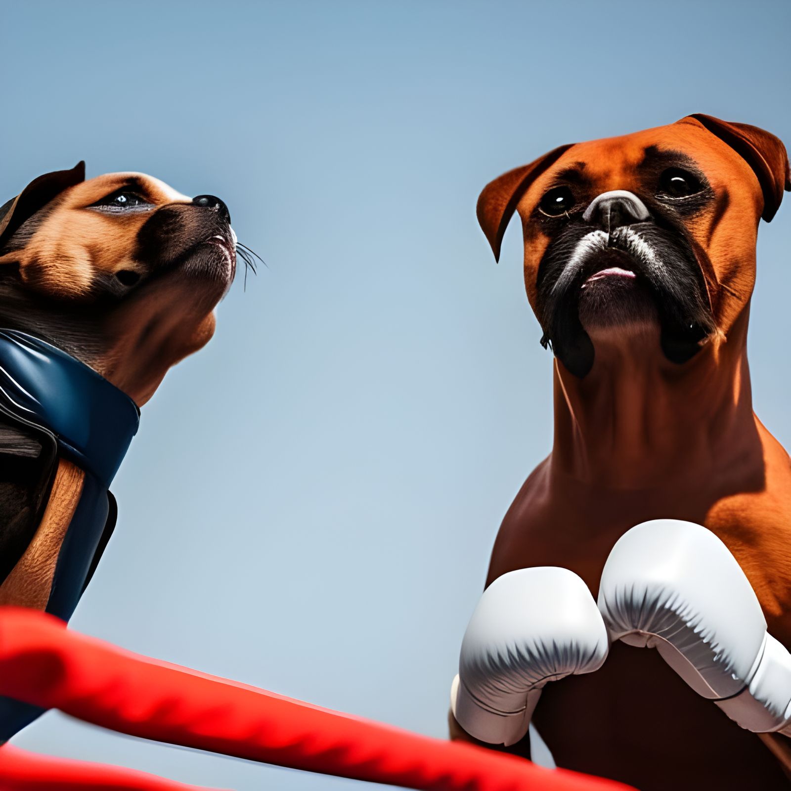 Boxer Dogs Boxing Match: Professional Photography