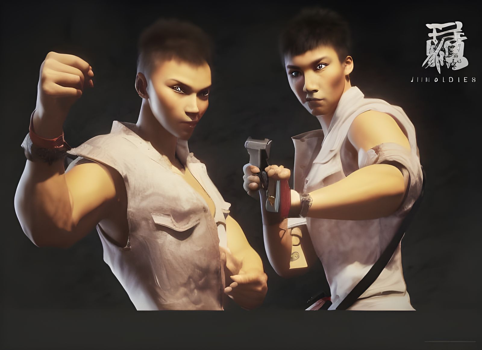 Anime Group Portrait Rendered in Unreal Engine