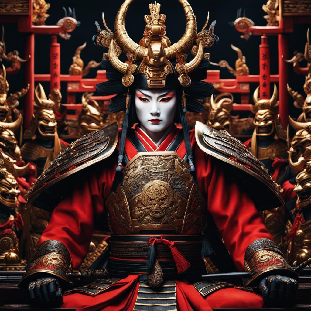 Shuten Doji Leads a Thousand Oni Warriors
