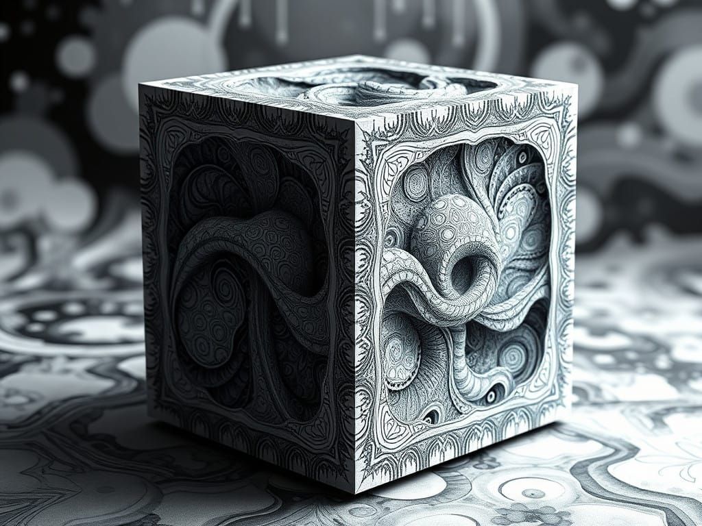 Fractal Box in a Hallucinatory Vortex