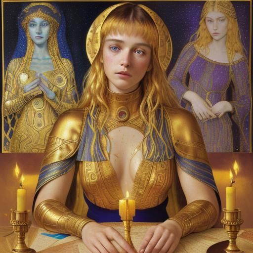 Treasure Map in Art Deco Pointillism Style