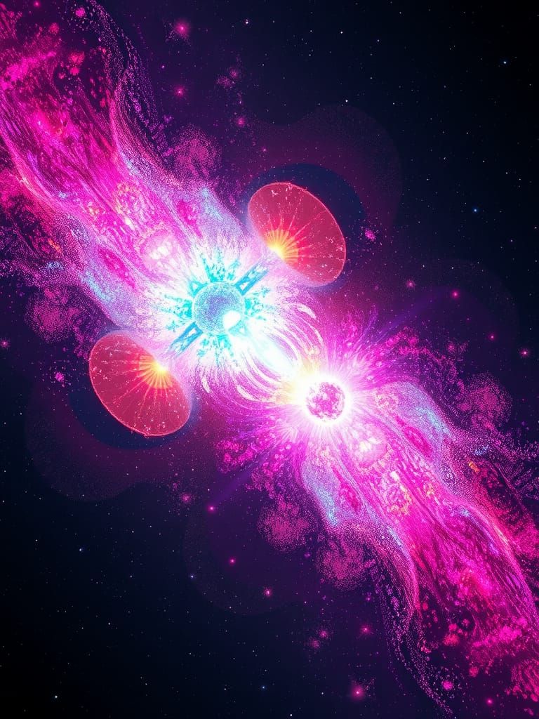 Proton Collision: A Cosmic Explosion of Energy