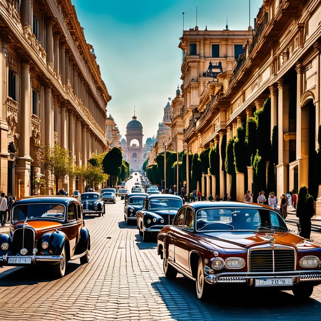 Grand Avenue of an Ancient City