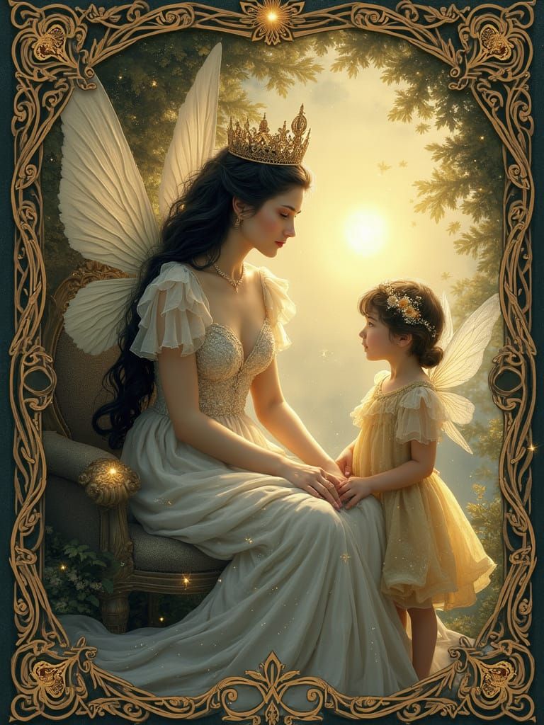 A Fairy Queen's Whimsical Realm: A Dreamlike Scene of Magic ...