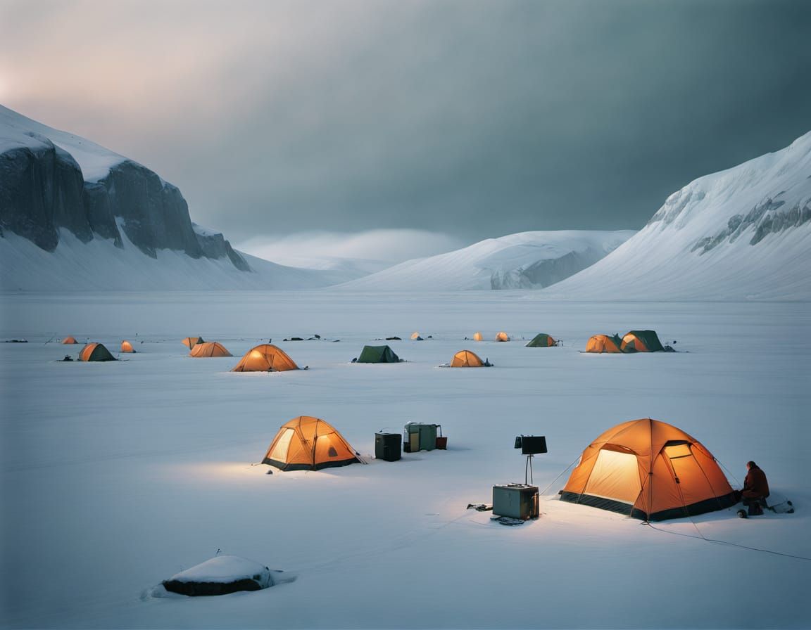 Majestic Arctic Landscape in Photorealistic Style