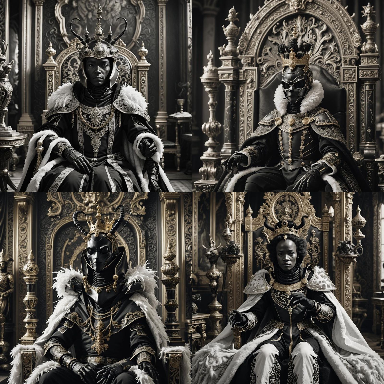 Ant Queen on Throne in Royal Chamber