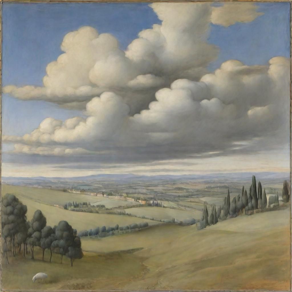 Wind Sweeping Clouds: Renaissance Meets Abstract Art