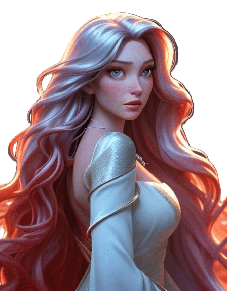 Ethereal Woman in Golden Hour