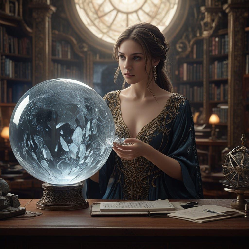 Epic AI Art Muse Amidst Digital Majesty