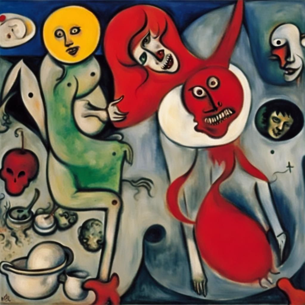 Surreal Kitchen Units Inspired by Miro and Chagall