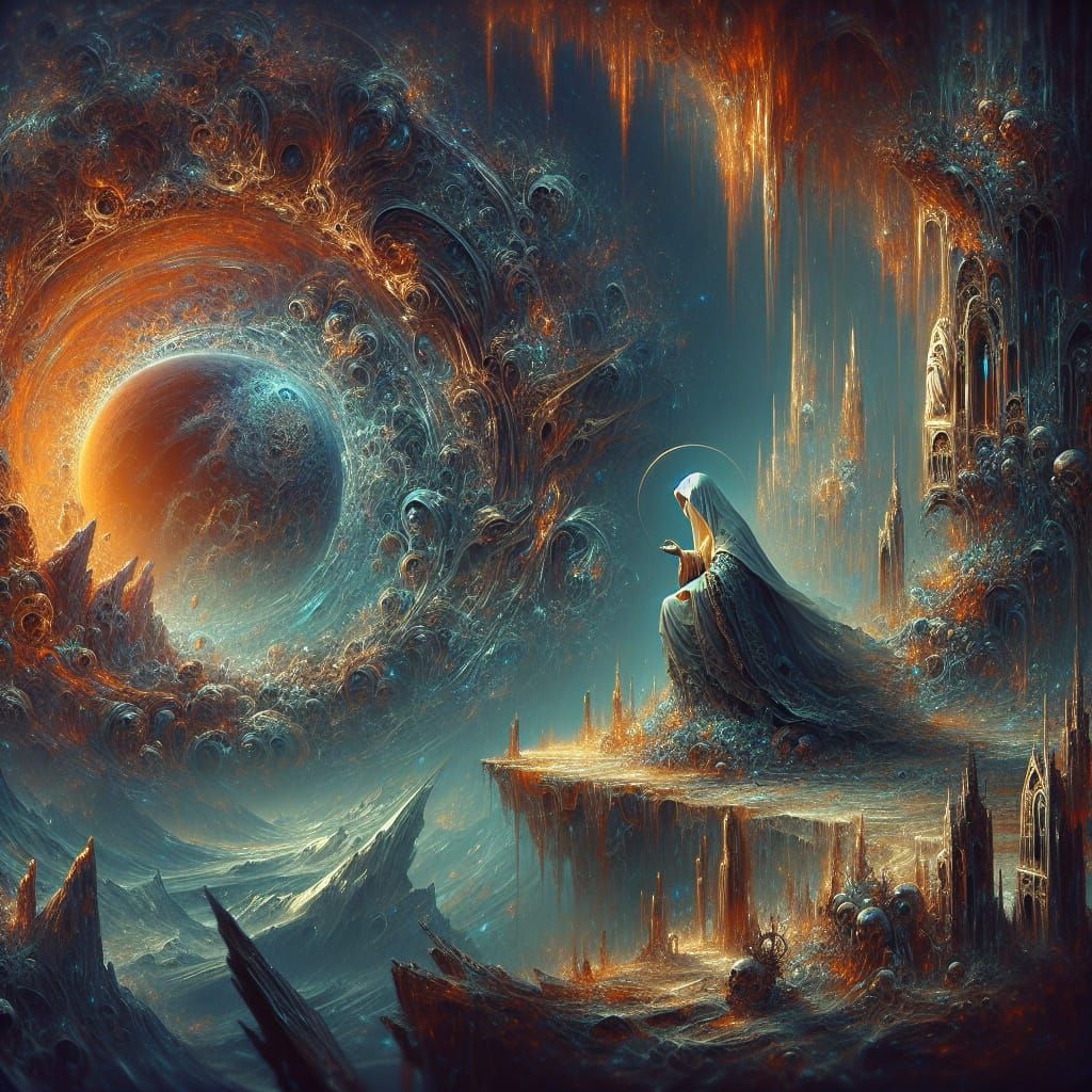 Anxious Mary Searching for Lost Child: Renaissance Art