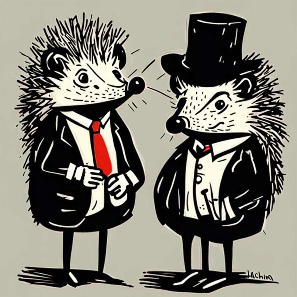Hedgehogs in a Hedge Fund: An Artistic Allegory