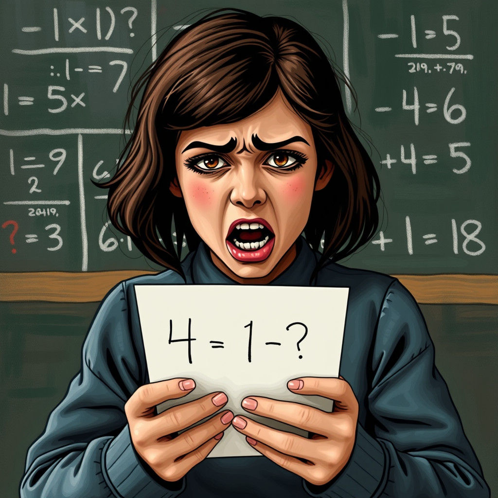 AI Generated Image of Horrible Math