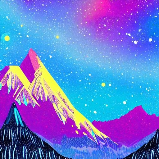 Mountains drawing