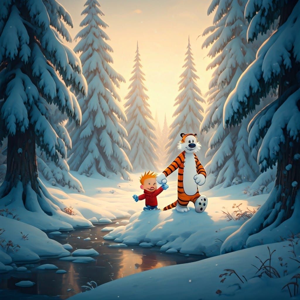 Whimsical Winter Wonderland of Calvin and Hobbes