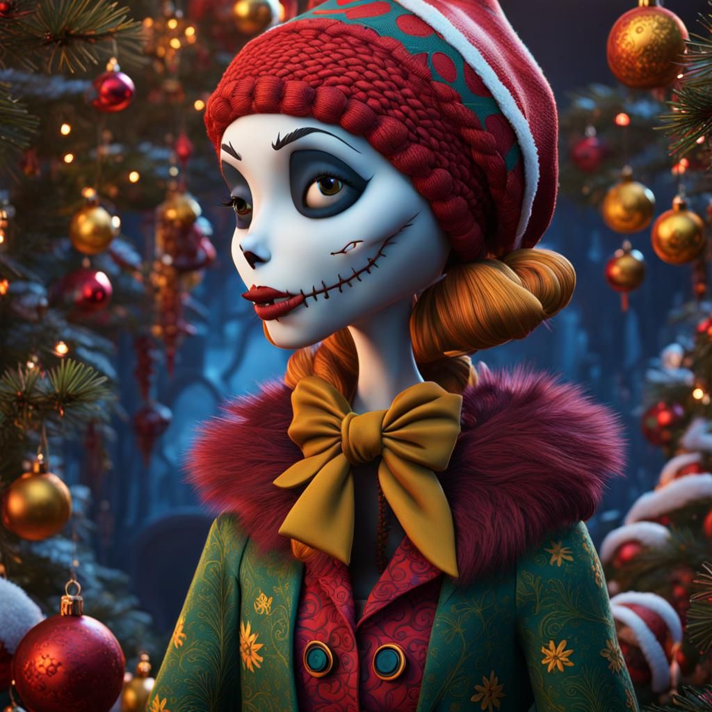 Sally in Pop Art Christmas Style