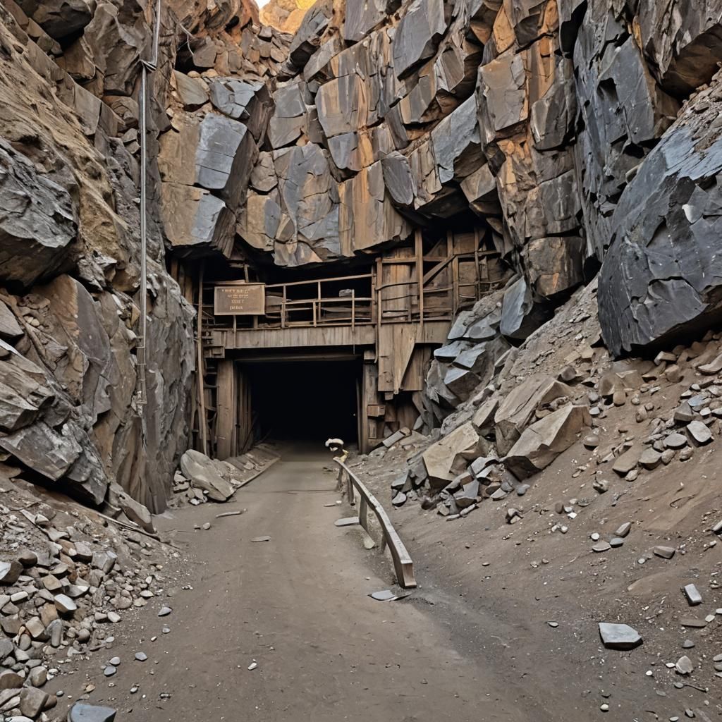 Entrance to a Massive Mineshaft