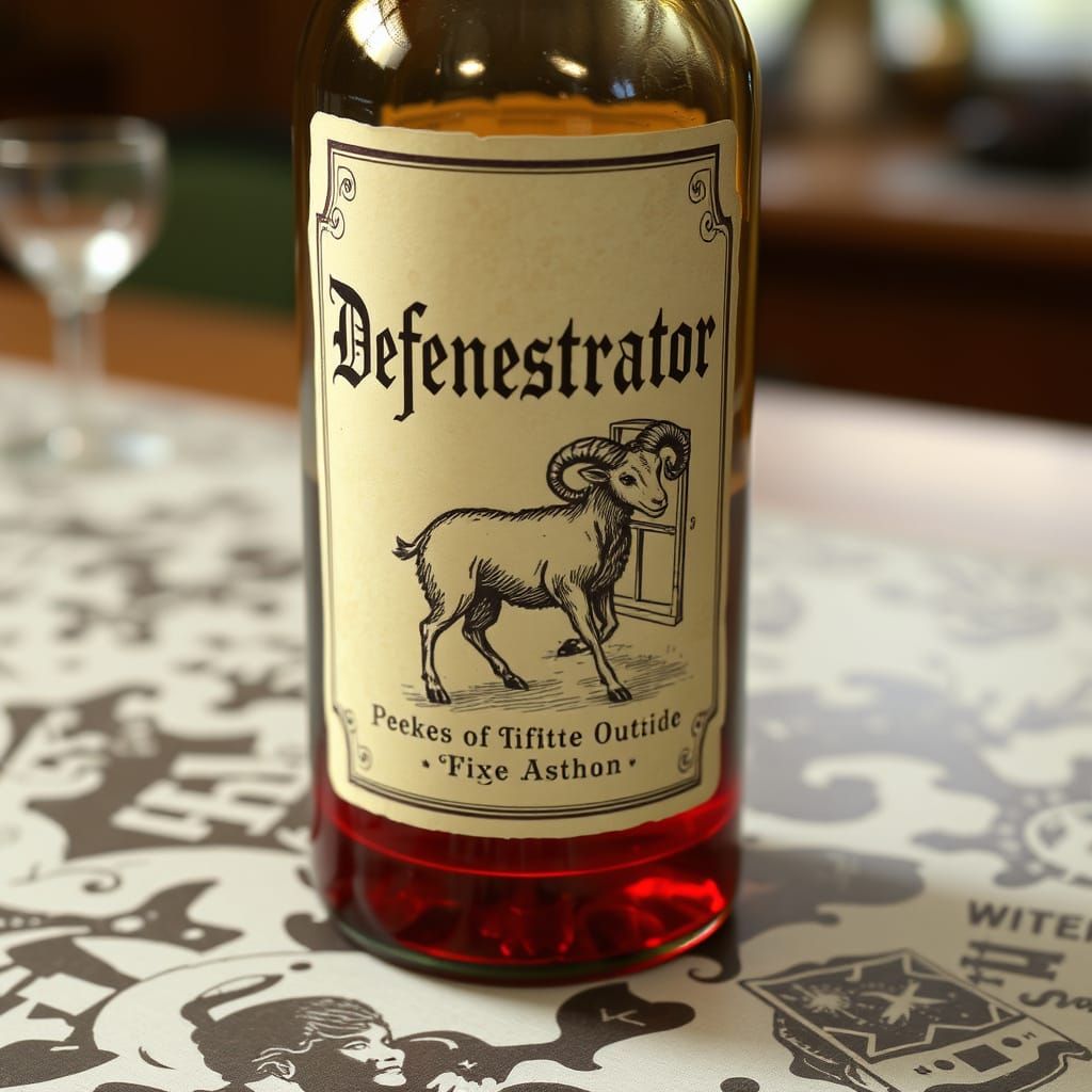 Whimsical Potion Bottle with Pixie Woman Trapped Inside