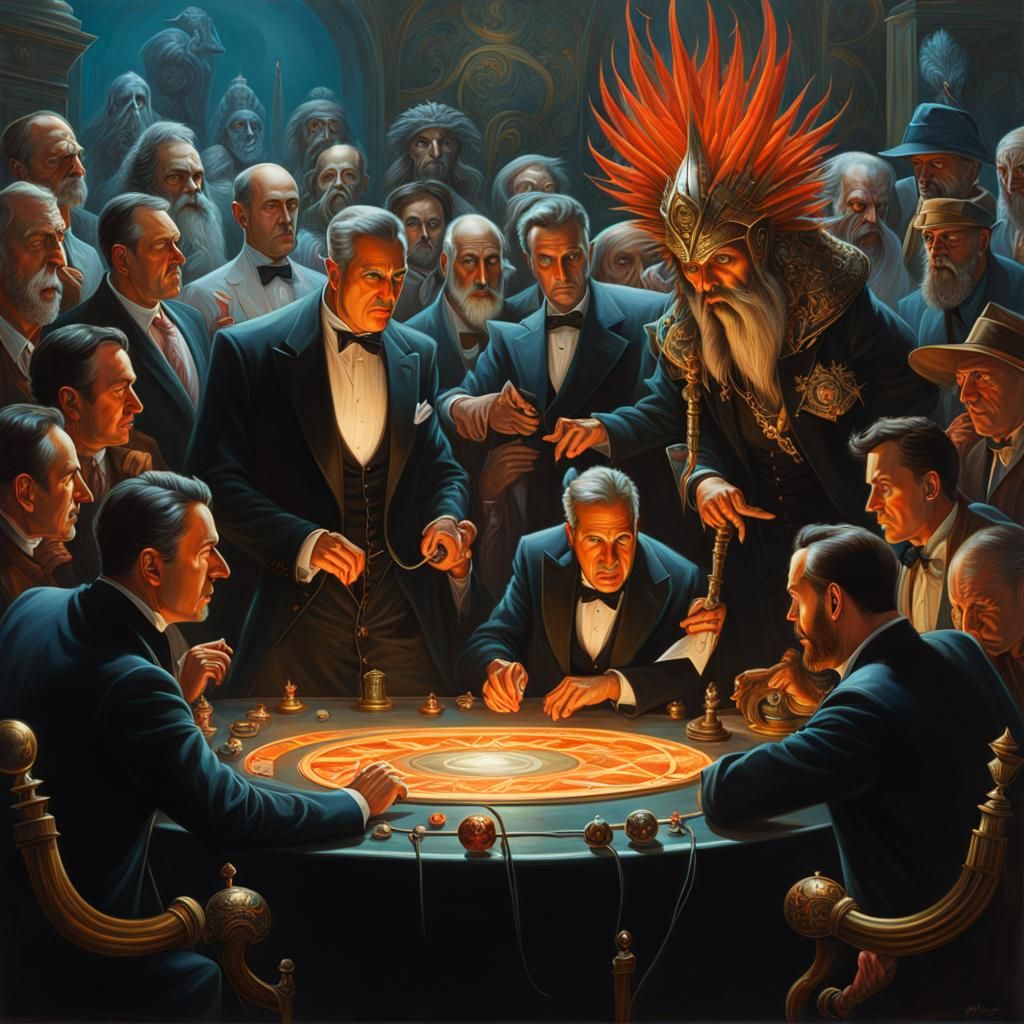 Intense Rap Battle in Noir Horror Style