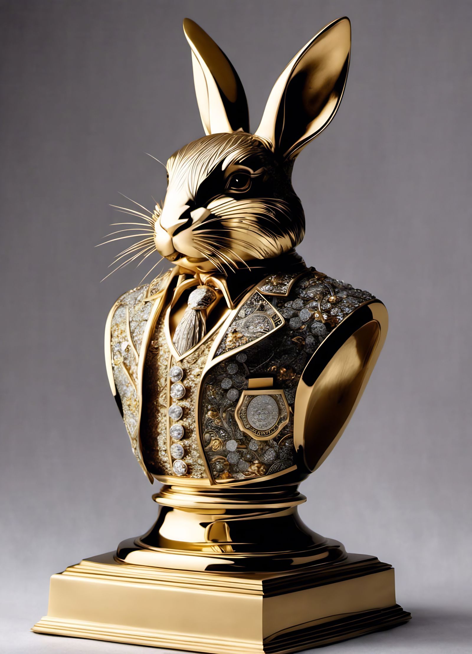 Rabbit in Waistcoat Trophy #2