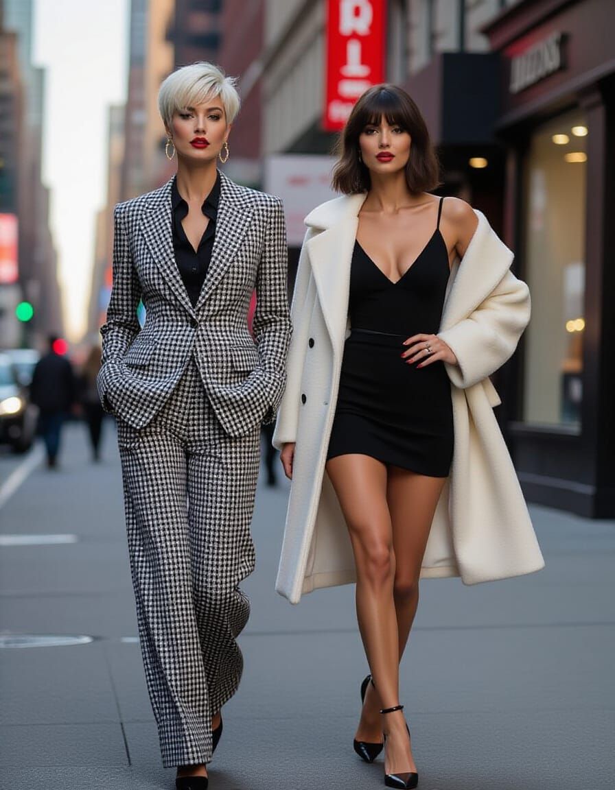 Chic Women In NYC Evening Fashion