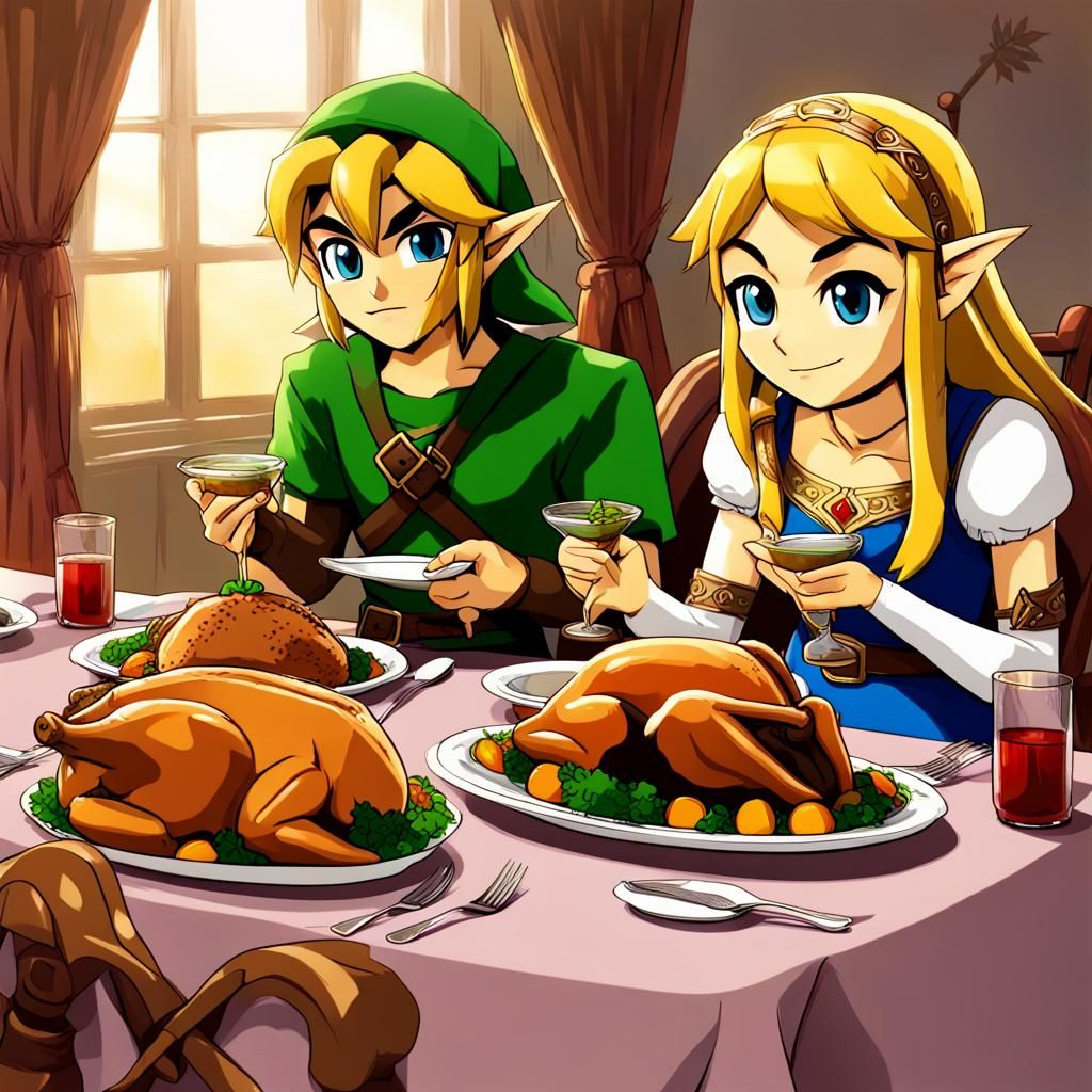 Link and Zelda's Thanksgiving Feast