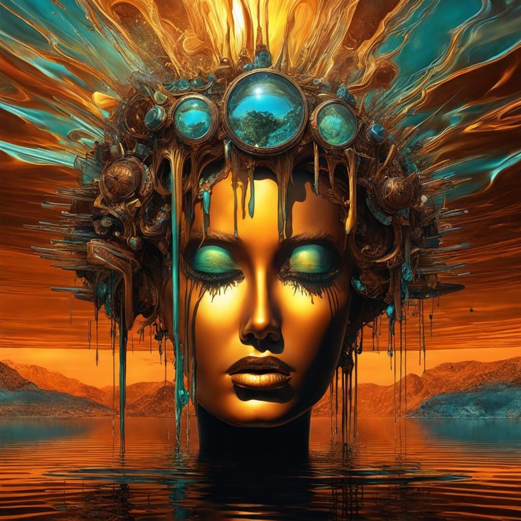 Surreal Muslinpunk Landscape with Liquefied Radiation