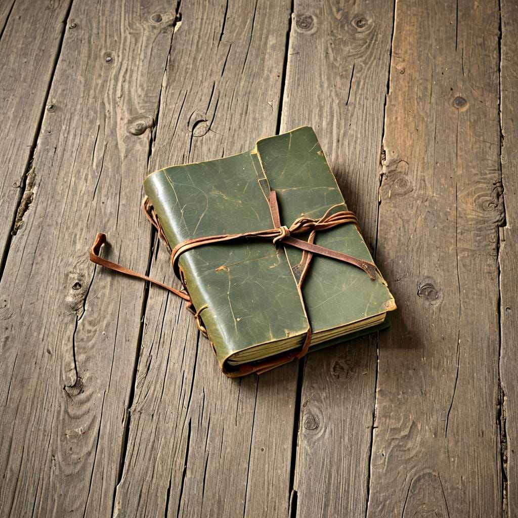 Faded Leather Journal with Elven Secrets