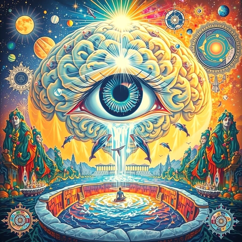 Surreal Eye Portal to a Boundless Realm