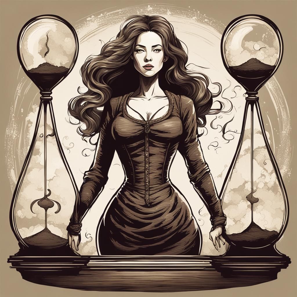 Heavenly Woman Aligned with Hourglass Curves