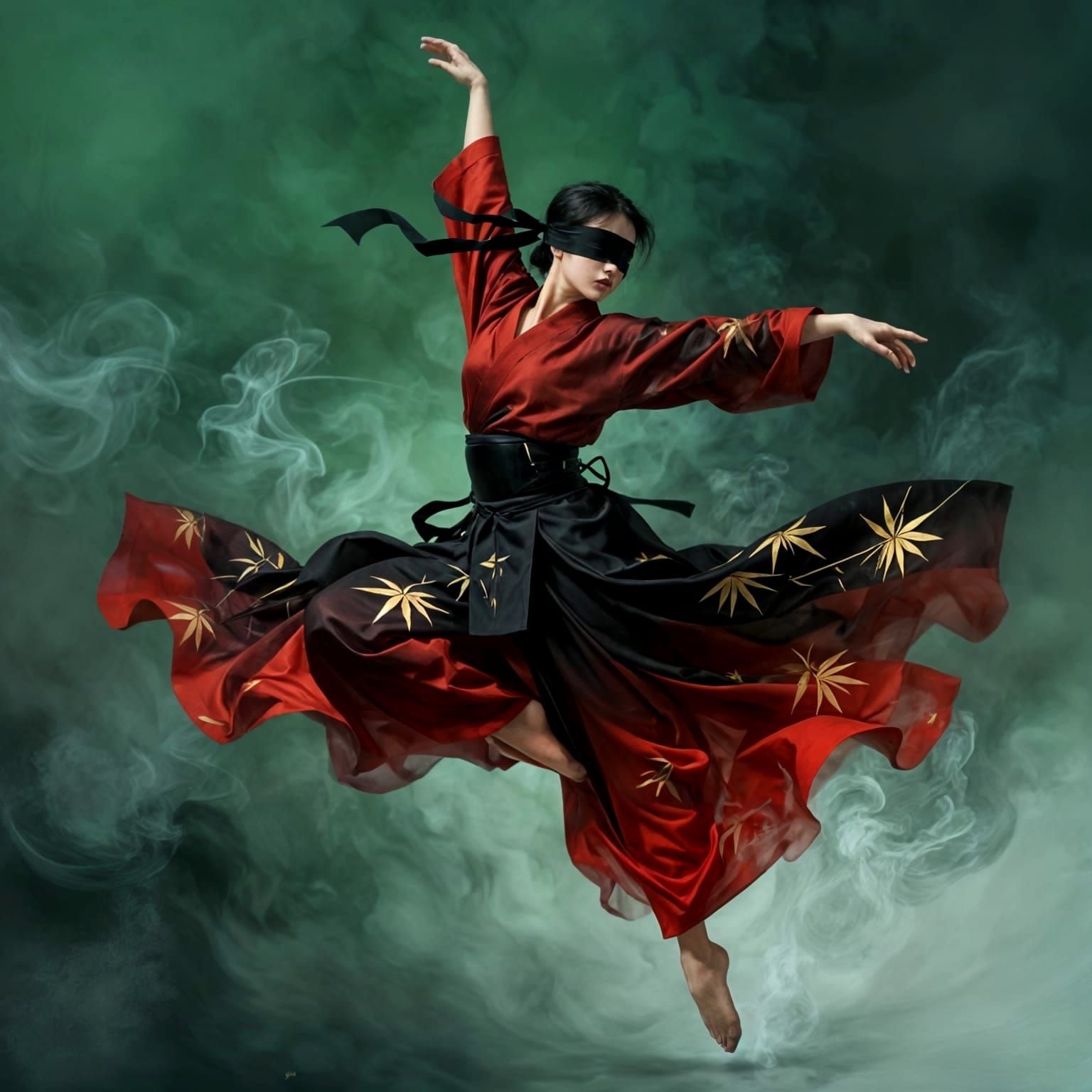 Bamboo design martial arts