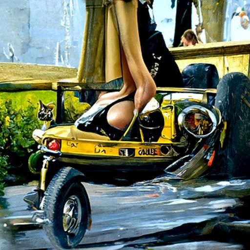 Everything Is Better À la Mode Oil Painting