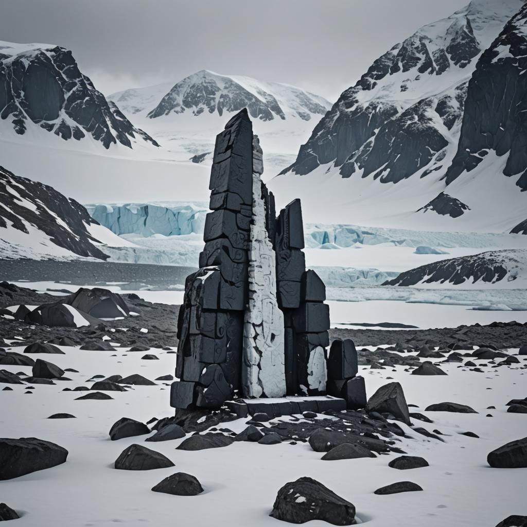 Ancient Ruined Atlantean Altar in Antarctica