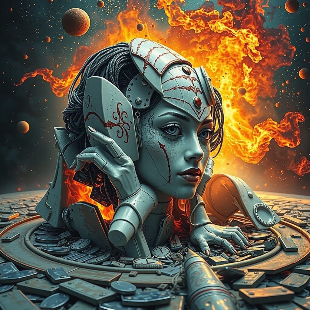 Hyperrealistic Portrait of Feminine Beauty