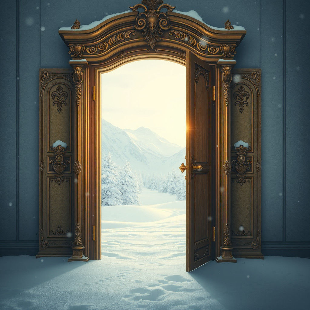 Snowy Narnia Portal: Wardrobe to Winter
