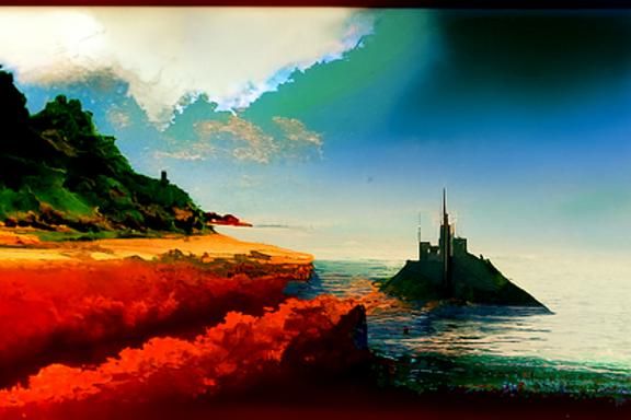 Mystical Avalon: AI-Generated Image