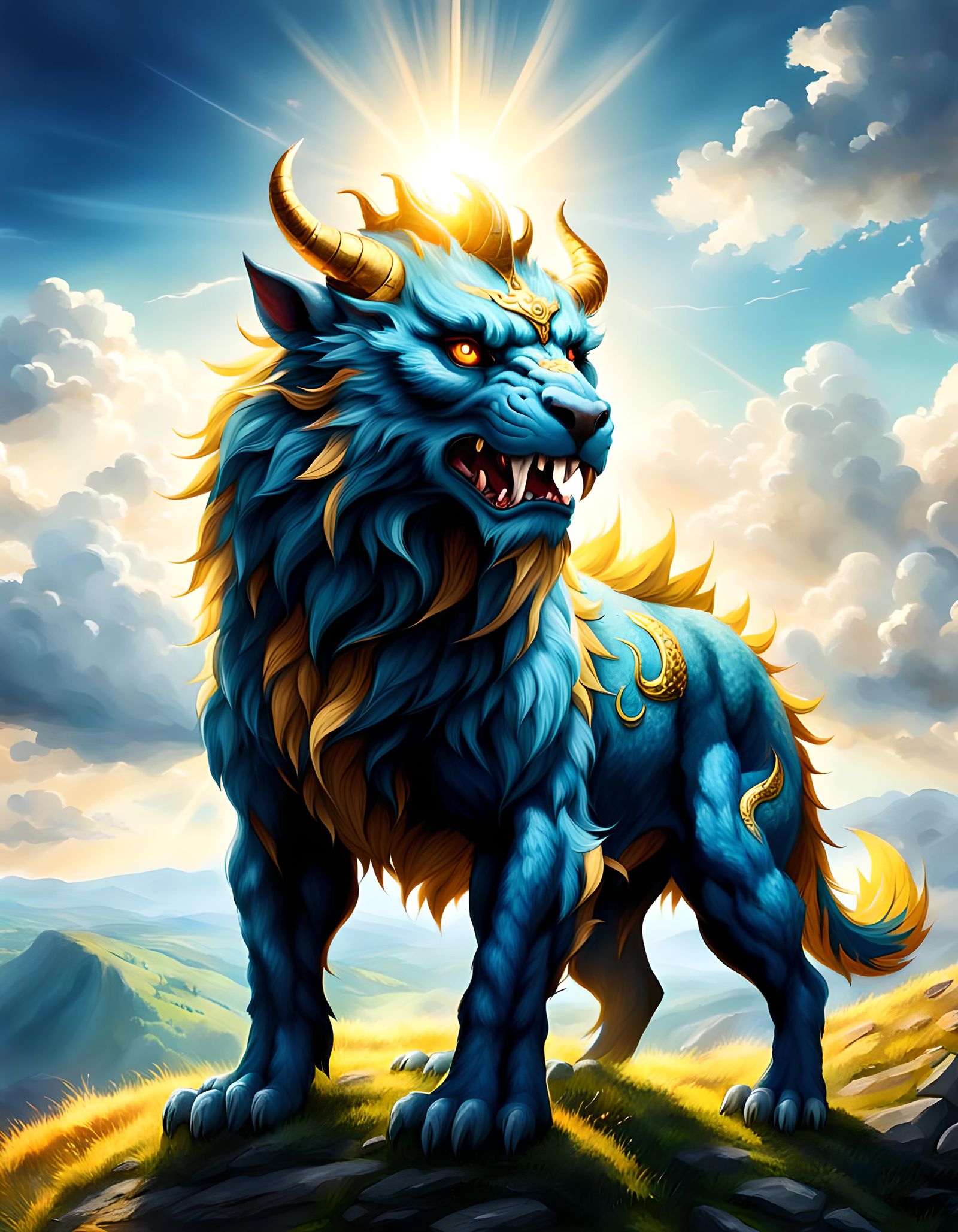 Griffin Portrait in Divine Sunshine