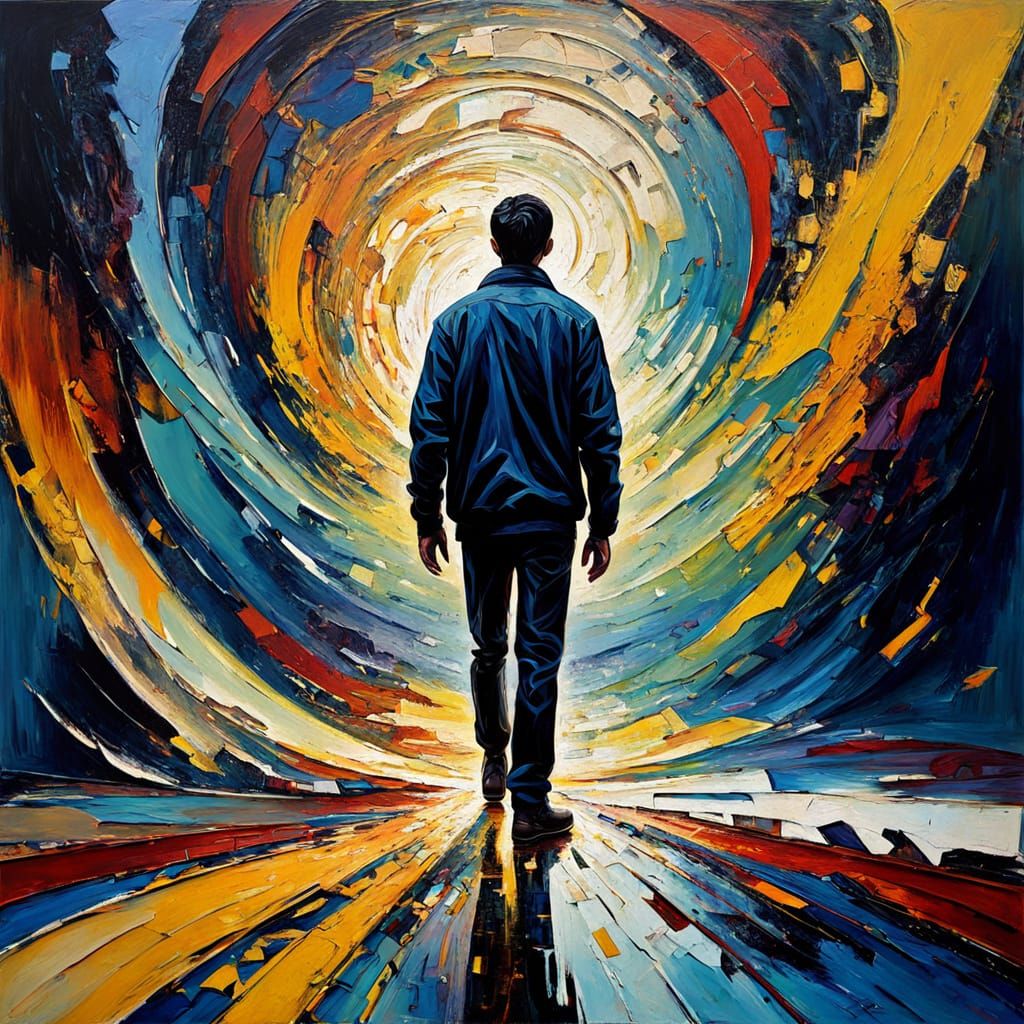 Vibrant Neo-Impressionist Masterpiece: Liminal Space