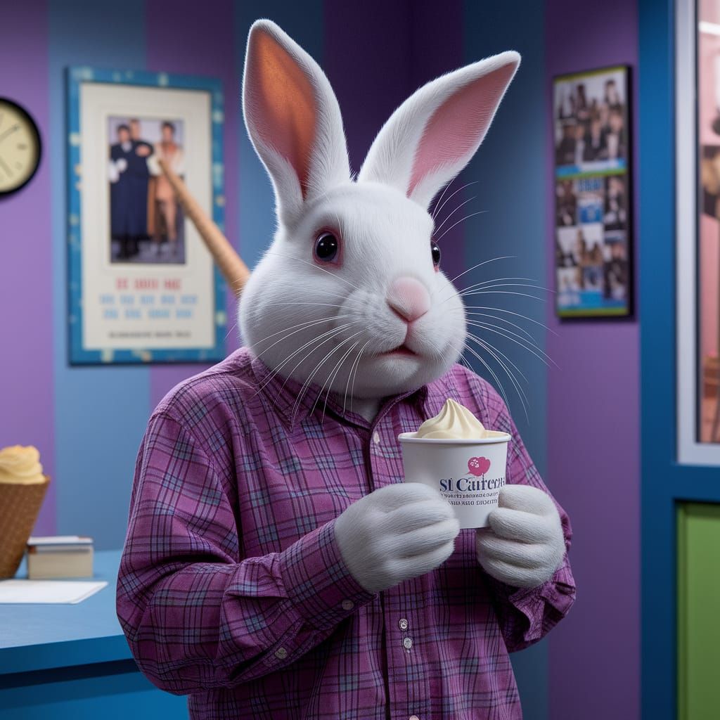 Existential Dread: Bunnies Watching 1960s Sitcoms