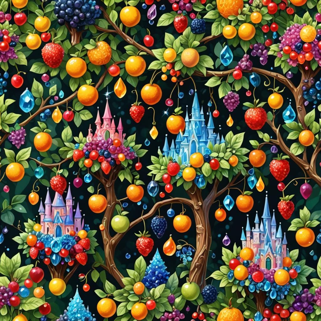 Fairytale Garden with Crystal Fruit
