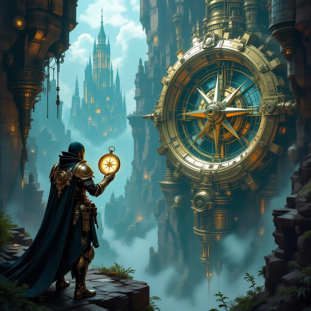 Steampunk Knight Discovers Bioluminescent Lost City