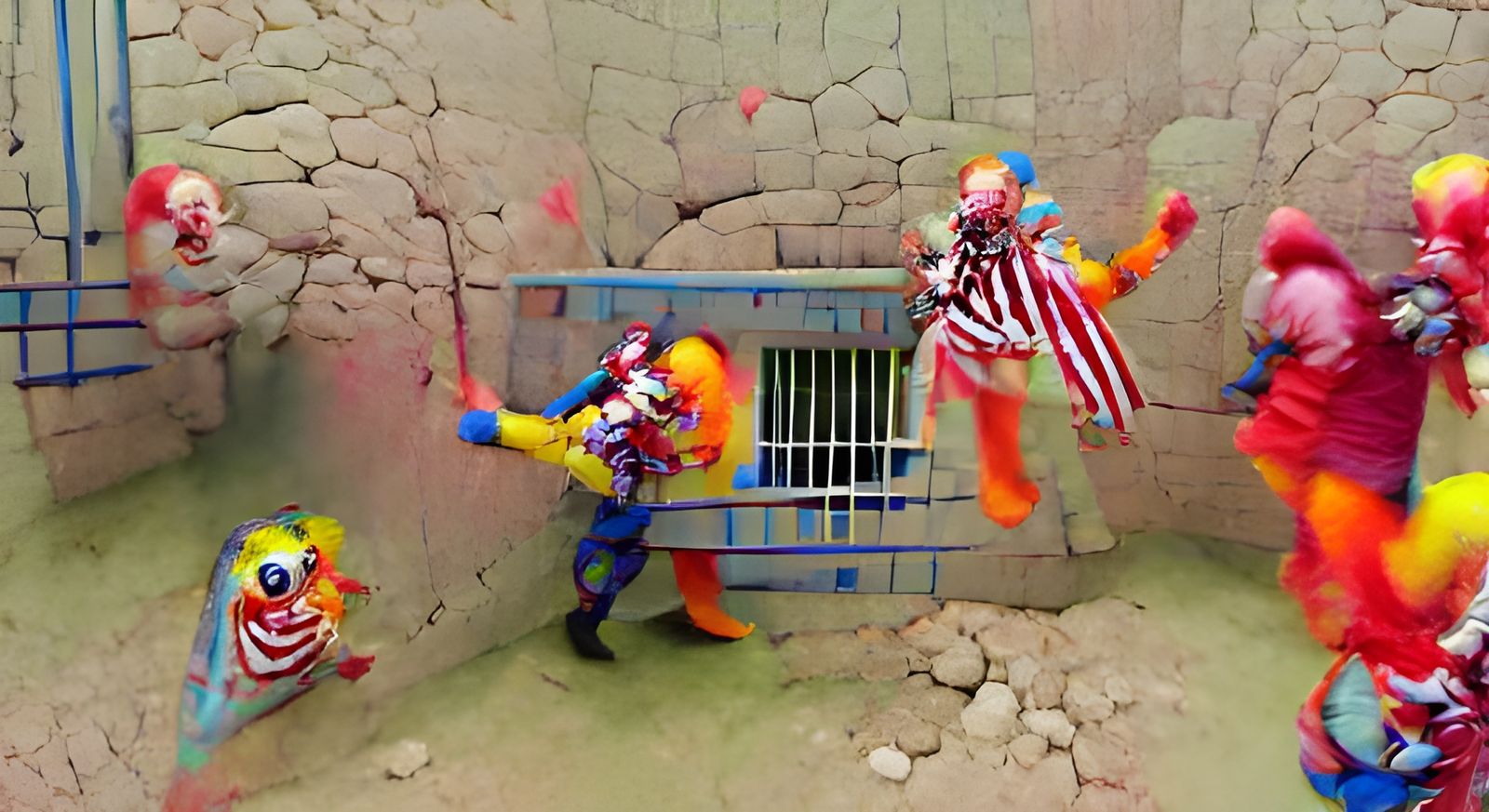 Clowns Breakout in a Post-Apocalyptic Land