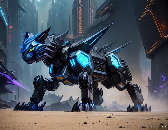 Cyberpunk Displacer Beast Phase Cat Coeurl